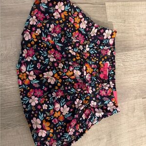 Isaac Mizrahi Floral Skort - Navy, Pink, Orange